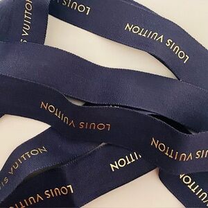 Louis Vuitton Black Ribbon Gold Louis Vuitton Black Louis Vuitton Bag Ribbon 63”